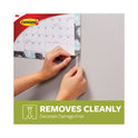 Command Poster Strips, Removable, Holds Up to 1 lb per Pair, 0.63 x 1.75, White, 4/Pack, 100 Packs/Carton (17024CABPK)