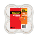 Scotch Storage Tape, 3" Core, 1.88" x 54.6 yds, Clear, 4/Pack (36504)