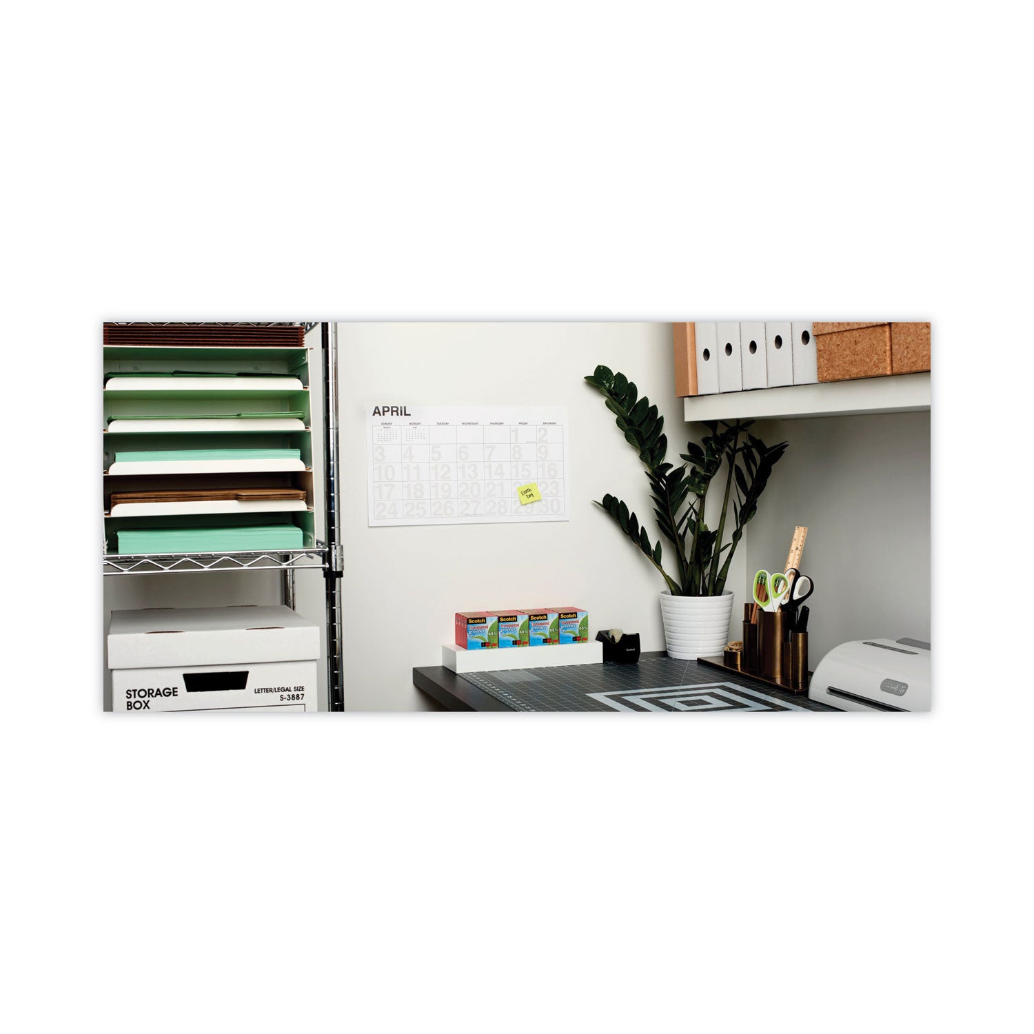 Scotch Transparent Greener Tape, 1" Core, 0.75" x 75 ft, Transparent, 12/Pack (61212P)