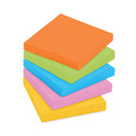 Post-it Pads in Energy Boost Collection Colors, 3" x 3", 90 Sheets/Pad, 24 Pads/Pack (65424SSAU)