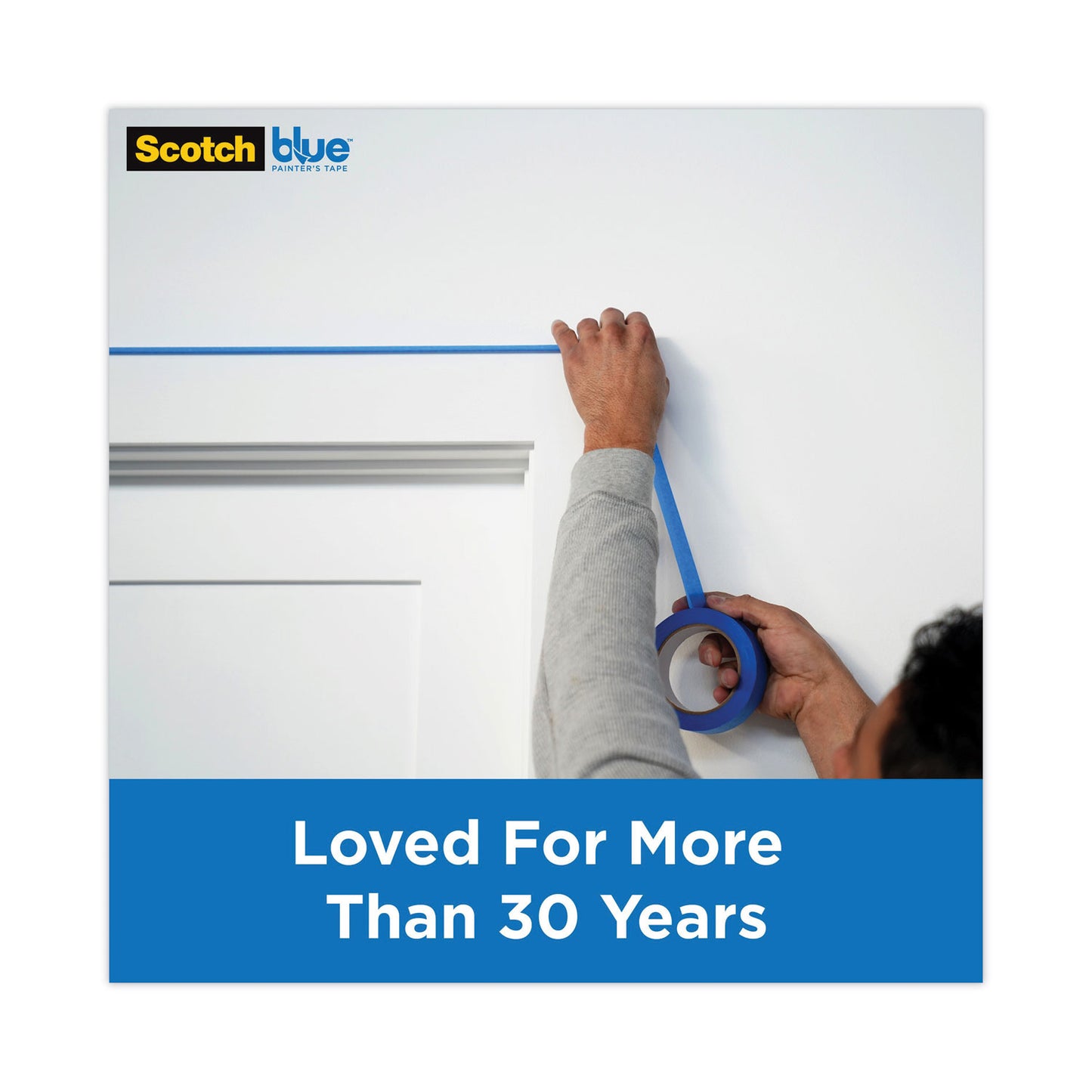 ScotchBlue Original Multi-Surface Painter's Tape, 3" Core, 0.94" x 60 yds, Blue (209024A)