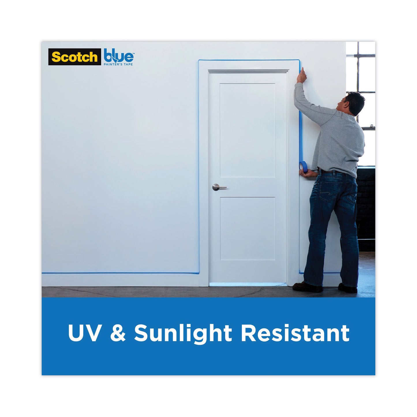 ScotchBlue Original Multi-Surface Painter's Tape, 3" Core, 0.94" x 60 yds, Blue (209024A)