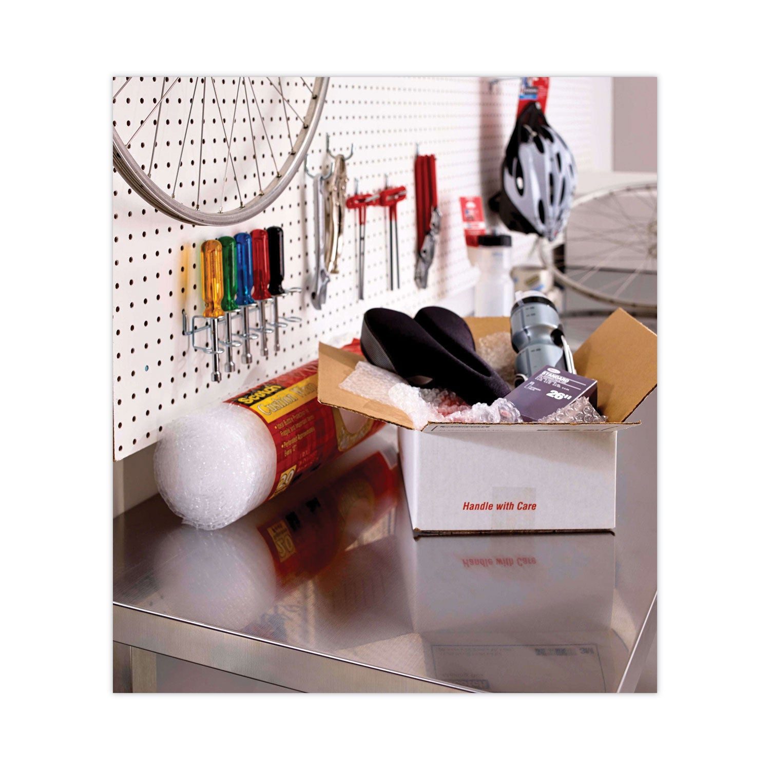 Scotch 3750 Commercial Grade Packaging Tape with DP300 Dispenser, 3" Core, 1.88" x 54.6 yds, Clear, 12/Pack (375012DP3)