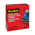 Scotch Book Tape, 3" Core, 1.5" x 15 yds, Clear (845112)