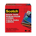 Scotch Book Tape, 3" Core, 1.5" x 15 yds, Clear (845112)