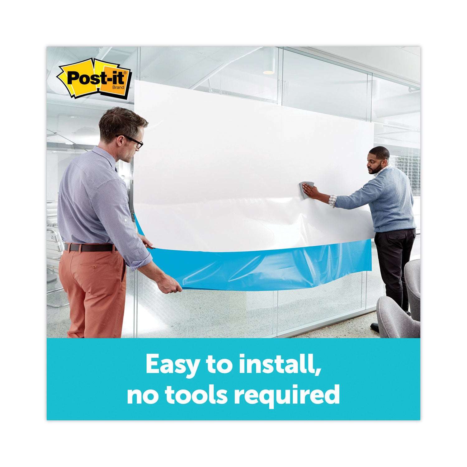 Post-it Dry Erase Surface with Adhesive Backing, 72 x 48, White Surface (DEF6X4)