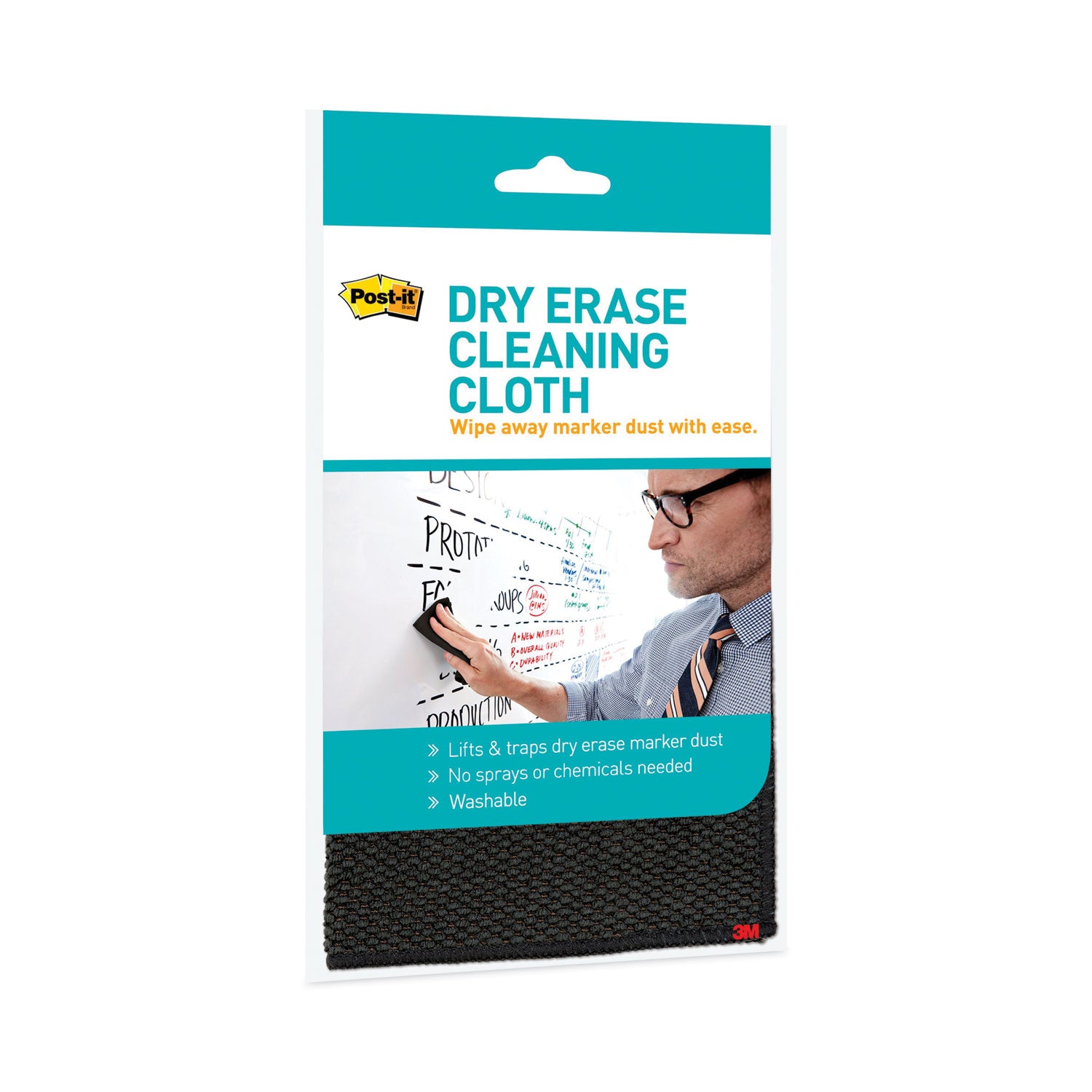 Post-it Dry Erase Cleaning Cloth, 10.63" x 10.63" (DEFCLOTH)