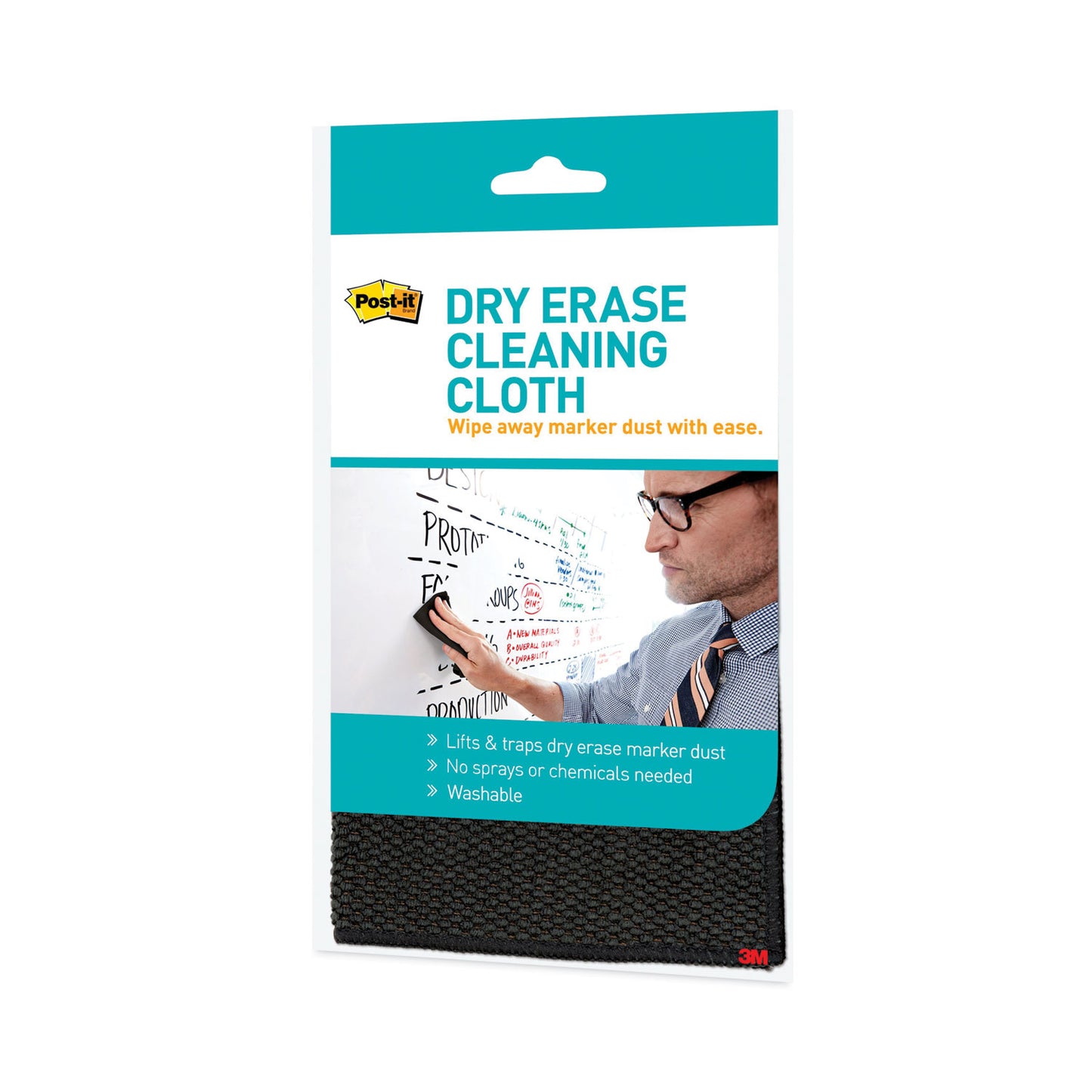 Post-it Dry Erase Cleaning Cloth, 10.63" x 10.63" (DEFCLOTH)