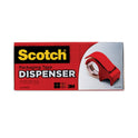 Scotch Compact and Quick Loading Dispenser for Box Sealing Tape, 3" Core, For Rolls Up to 2" x 60 yds, Red (DP300RD)