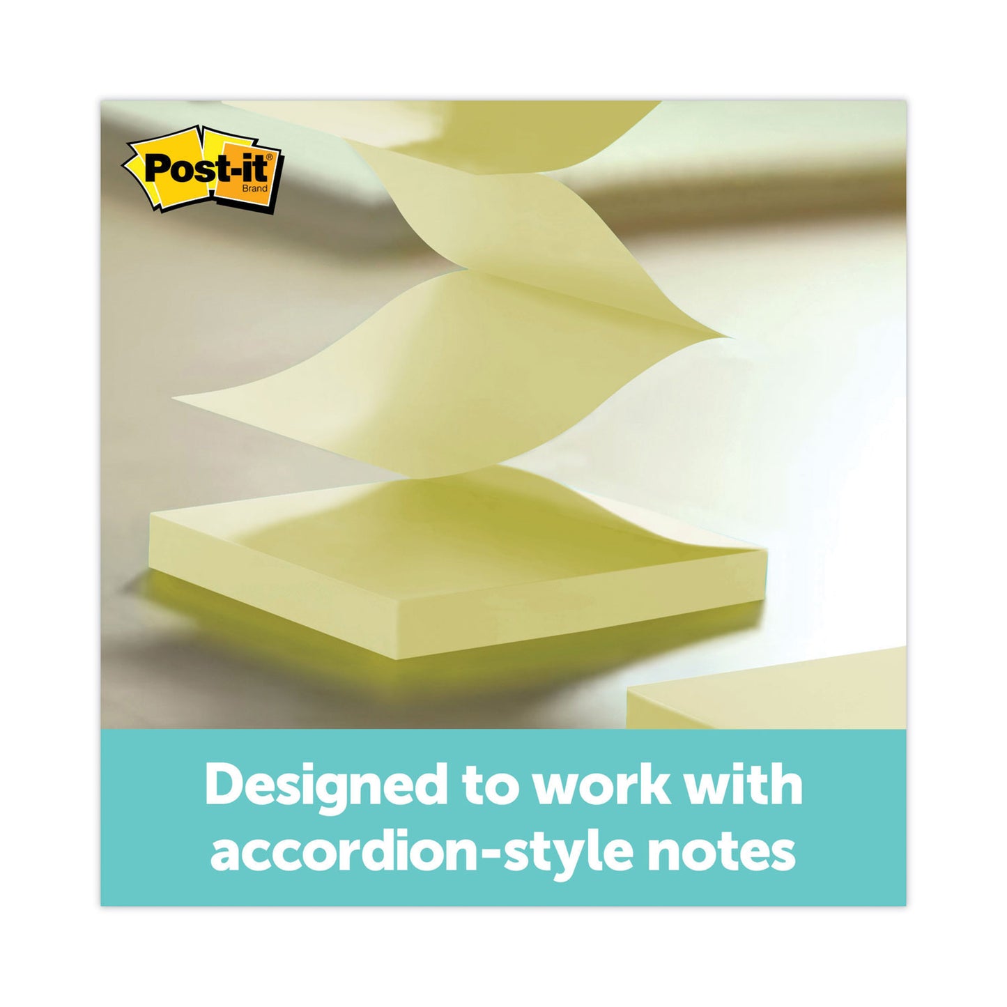 Post-it Clear Top Pop-up Note Dispenser, For 3 x 3 Pads, Black, Includes 50-Sheet Pad of Canary Yellow Pop-up Pad (DS330BK)