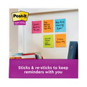 Post-it Pop-up 3 x 3 Note Refill, 3" x 3", Energy Boost Collection Colors, 90 Sheets/Pad, 6 Pads/Pack (R3306SSUC)