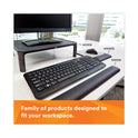 3M Adjustable Monitor Stand, 16" x 12" x 1.75" to 5.5", Black, Supports 20 lbs (MS85B)