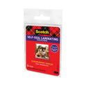 Scotch Self-Sealing Laminating Pouches, 9.5 mil, 2.81" x 3.75", Gloss Clear, 5/Pack (PL903G)