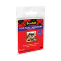 Scotch Self-Sealing Laminating Pouches, 9.5 mil, 2.81" x 3.75", Gloss Clear, 5/Pack (PL903G)