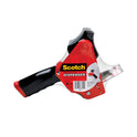 Scotch Pistol Grip Packaging Tape Dispenser, 3" Core, For Rolls Up to 2" x 60 yds, Red (ST181)