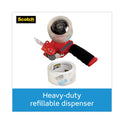 Scotch Pistol Grip Packaging Tape Dispenser, 3" Core, For Rolls Up to 2" x 60 yds, Red (ST181)