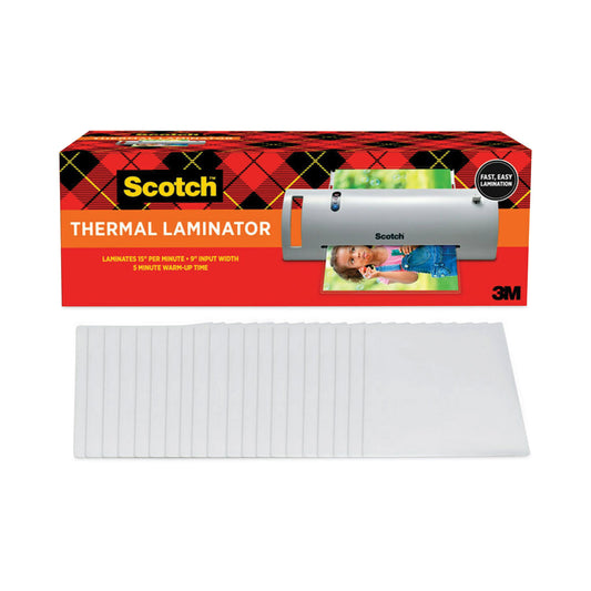 Scotch Laminator Value Pack - Scotch Thermal Laminator, 9" Wide (TL902VP)