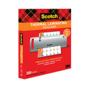 Scotch Laminating Pouches, 3 mil, 9" x 11.5", Gloss Clear, 200/Pack (TP3854200)