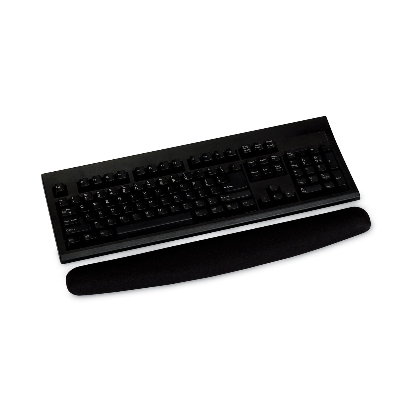 3M Antimicrobial Foam Keyboard Wrist Rest, 18 x 2.75, Black (WR209MB)