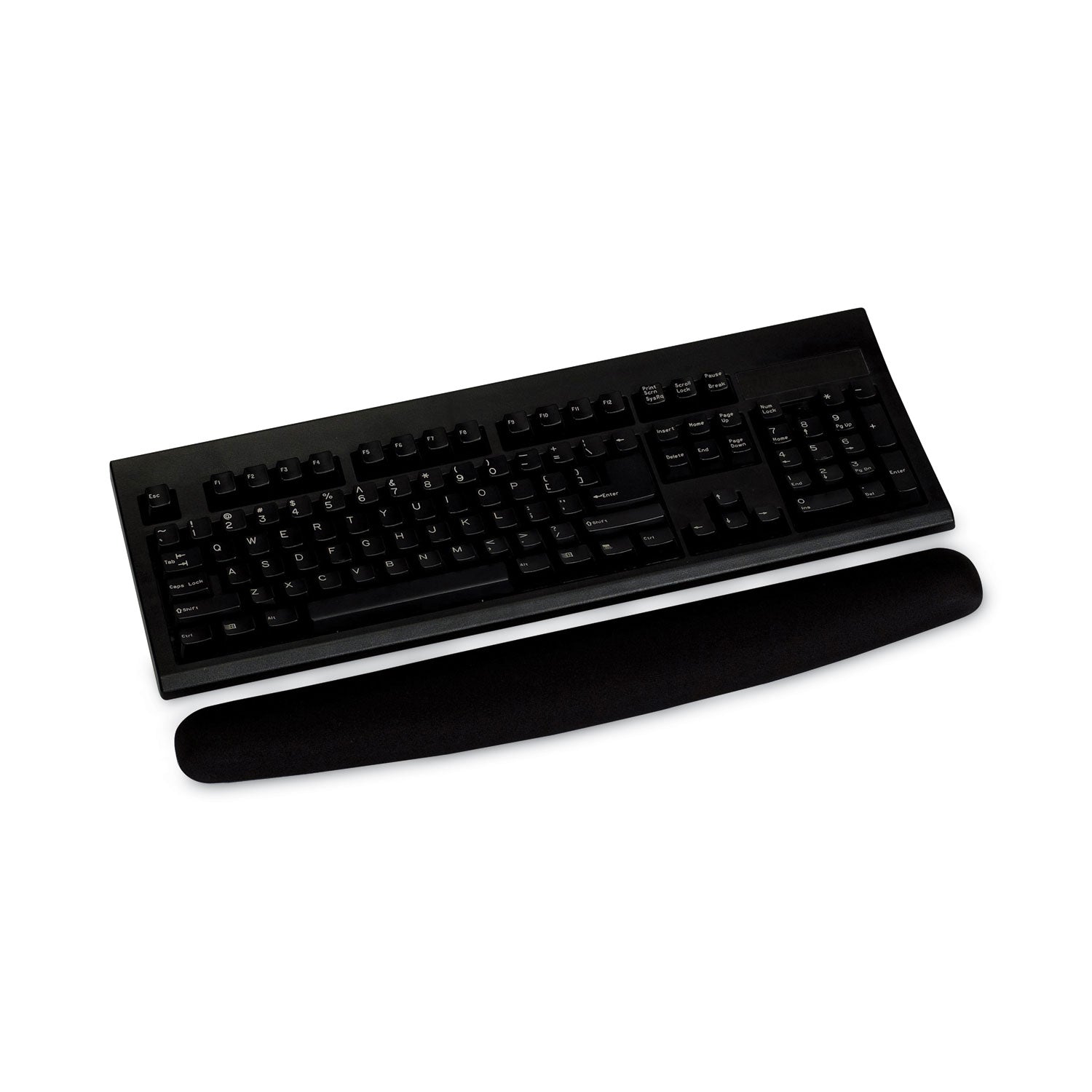 3M Antimicrobial Foam Keyboard Wrist Rest, 18 x 2.75, Black (WR209MB)