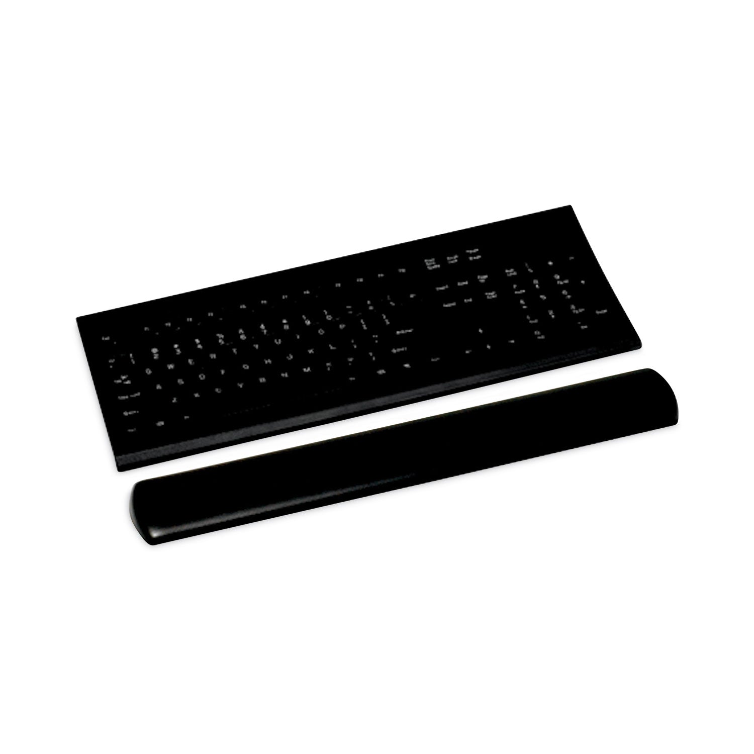 3M Antimicrobial Gel Large Keyboard Wrist Rest, 19 x 2.75, Black (WR310LE)