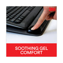 3M Antimicrobial Gel Keyboard Wrist Rest Platform, 19.6 x 10.6, Black/Gray/Silver (WR420LE)