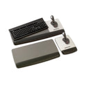 3M Antimicrobial Gel Keyboard Wrist Rest Platform, 19.6 x 10.6, Black/Gray/Silver (WR420LE)