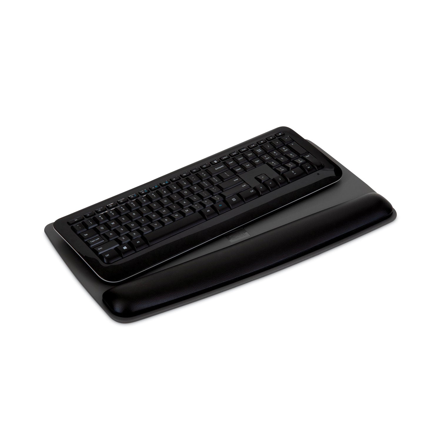 3M Antimicrobial Gel Keyboard Wrist Rest Platform, 19.6 x 10.6, Black/Gray/Silver (WR420LE)
