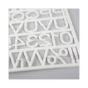 MasterVision White Plastic Set of Letters, Numbers and Symbols, Uppercase, 1"h (CAR1002)