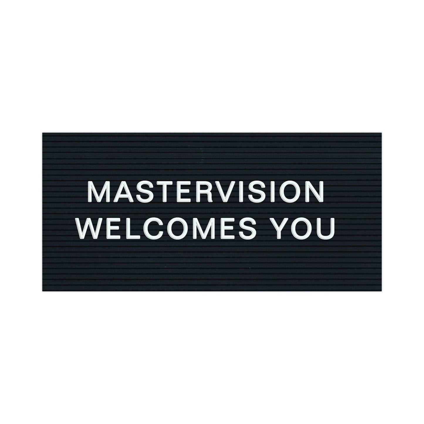 MasterVision White Plastic Set of Letters, Numbers and Symbols, Uppercase, 1"h (CAR1002)