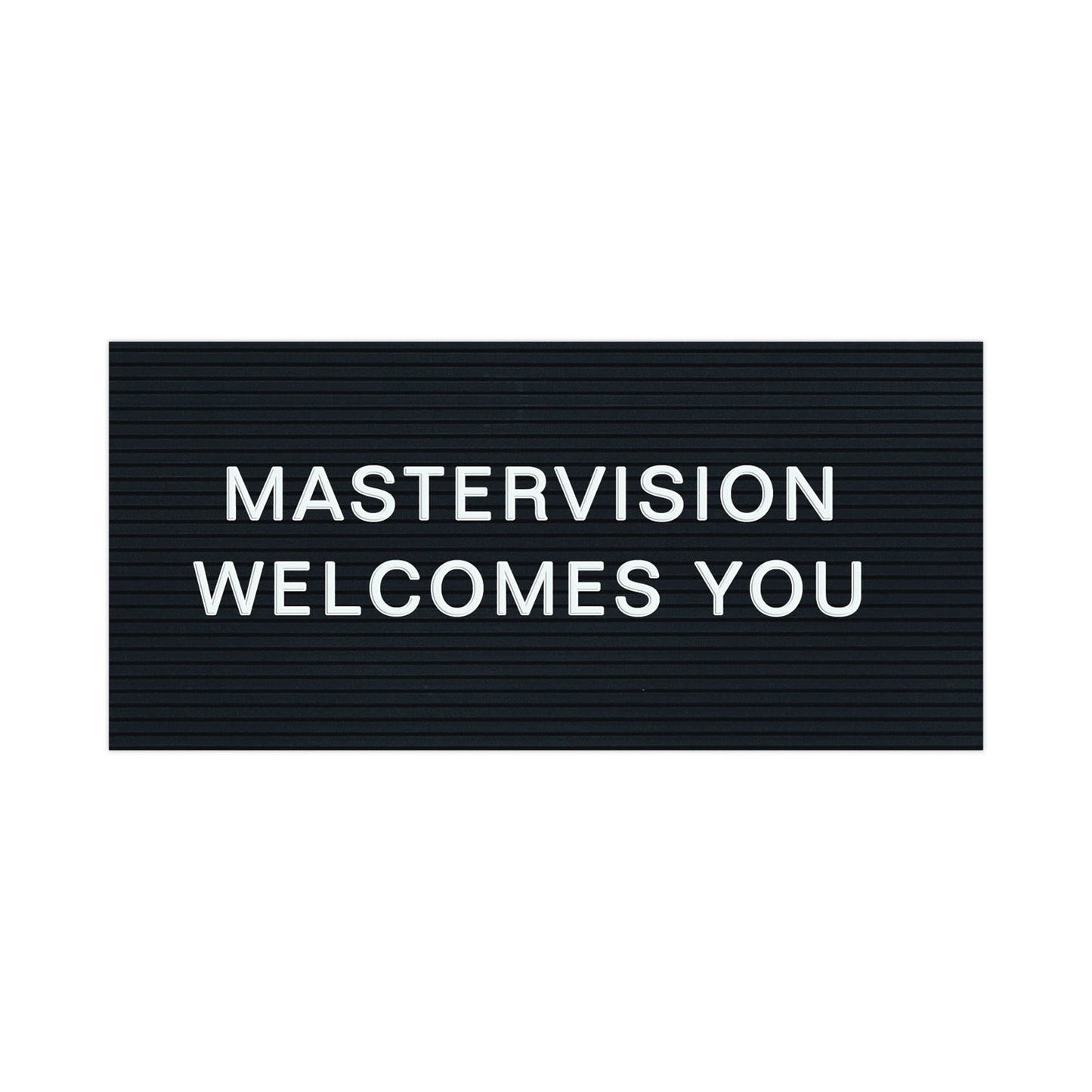 MasterVision White Plastic Set of Letters, Numbers and Symbols, Uppercase, 1"h (CAR1002)