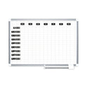 MasterVision Interchangeable Magnetic Board Accessories, Days of Week, Black/White, 2" x 1", 7 Pieces (FM1007)