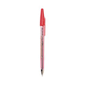 Pilot Better Ballpoint Pen, Stick, Fine 0.7 mm, Red Ink, Translucent Red Barrel, Dozen (37011)