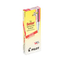 Pilot Better Ballpoint Pen, Stick, Fine 0.7 mm, Red Ink, Translucent Red Barrel, Dozen (37011)