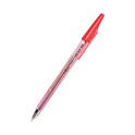 Pilot Better Ballpoint Pen, Stick, Fine 0.7 mm, Red Ink, Translucent Red Barrel, Dozen (37011)