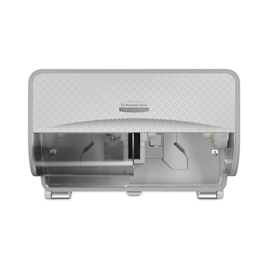 Kimberly-Clark ICON Coreless Standard Roll Toilet Paper Dispenser, 8.43 x 13 x 7.25, Silver Mosaic (53698)