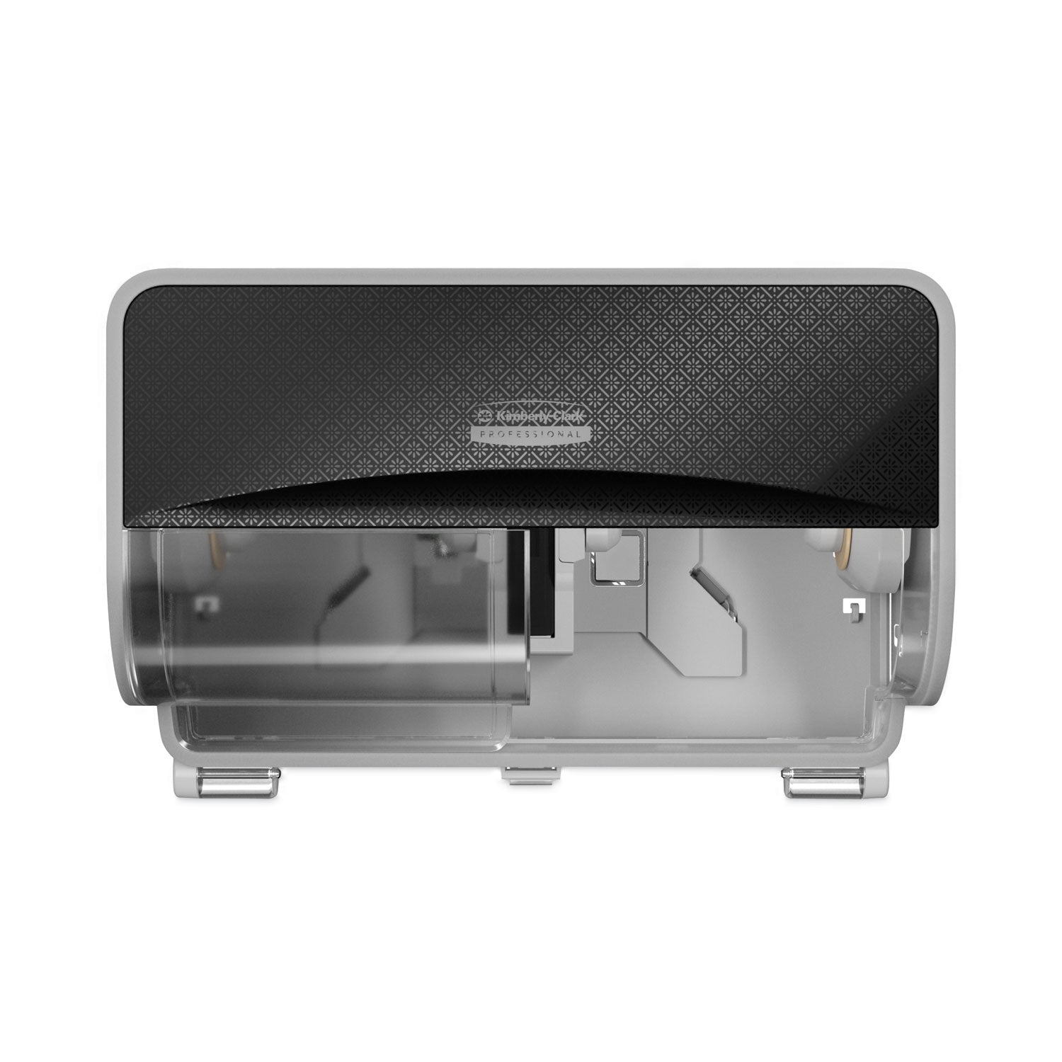 Kimberly-Clark ICON Coreless Standard Roll Toilet Paper Dispenser, 8.43 x 13 x 7.25, Black Mosaic (58722)