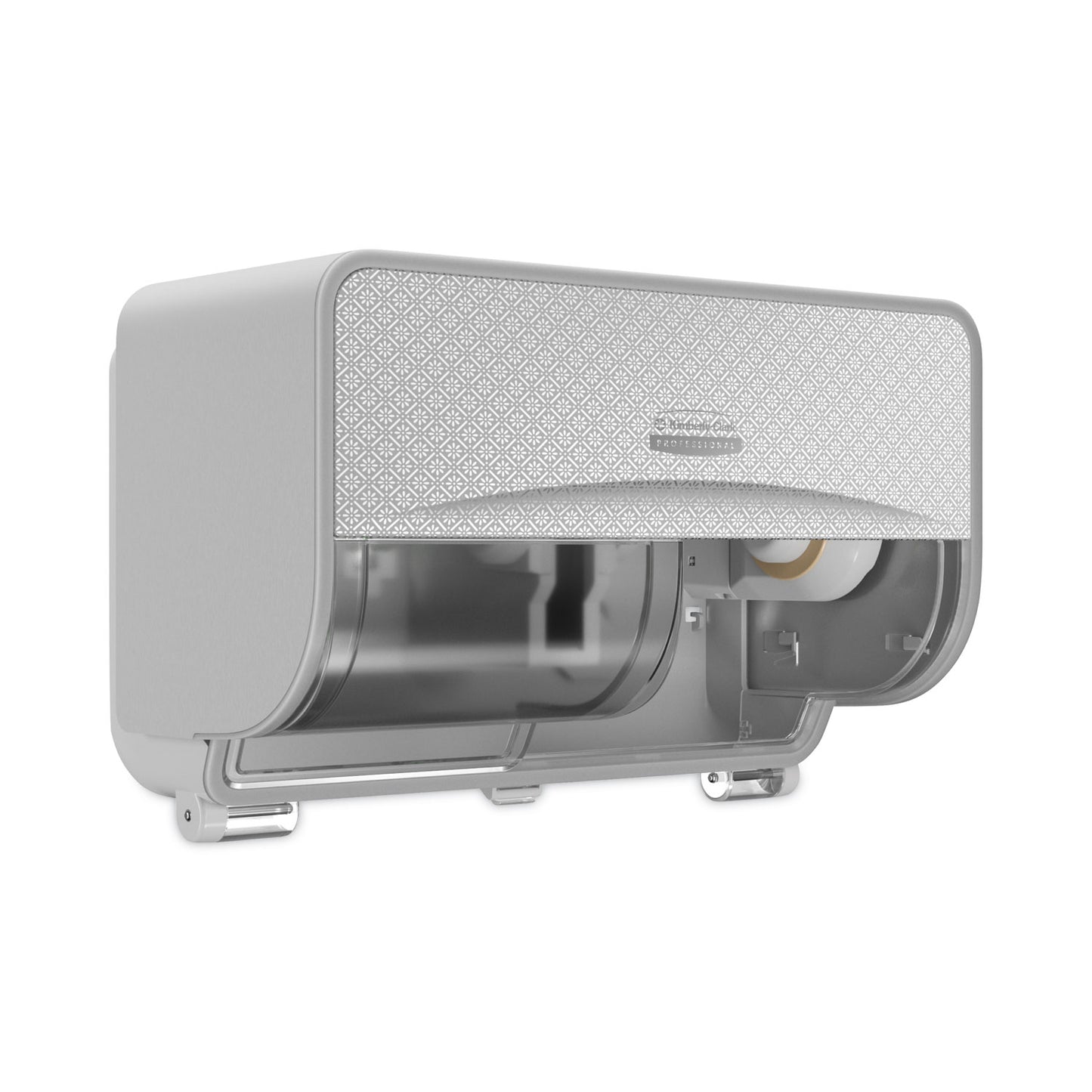 Kimberly-Clark ICON Coreless Standard Roll Toilet Paper Dispenser, 8.43 x 13 x 7.25, Silver Mosaic (53698)