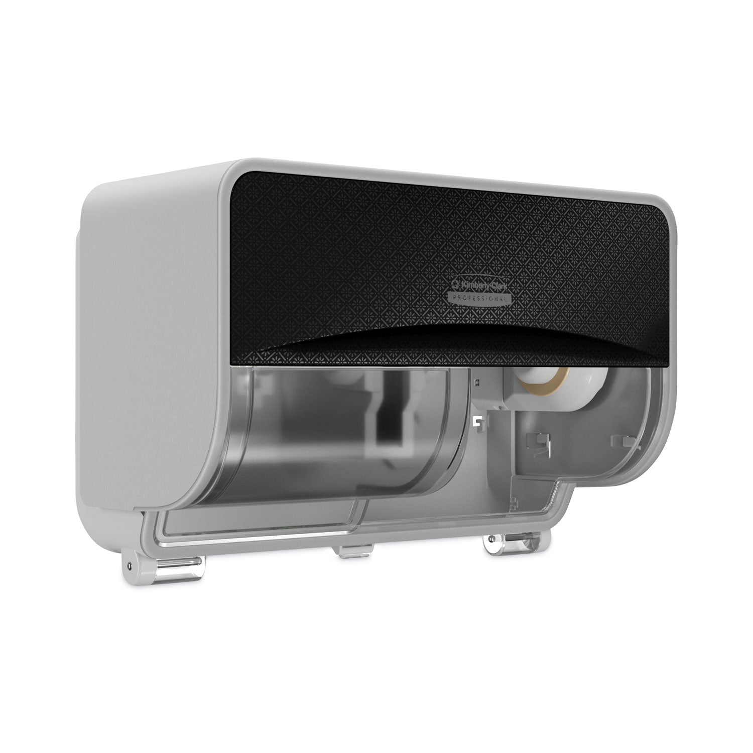 Kimberly-Clark ICON Coreless Standard Roll Toilet Paper Dispenser, 8.43 x 13 x 7.25, Black Mosaic (58722)