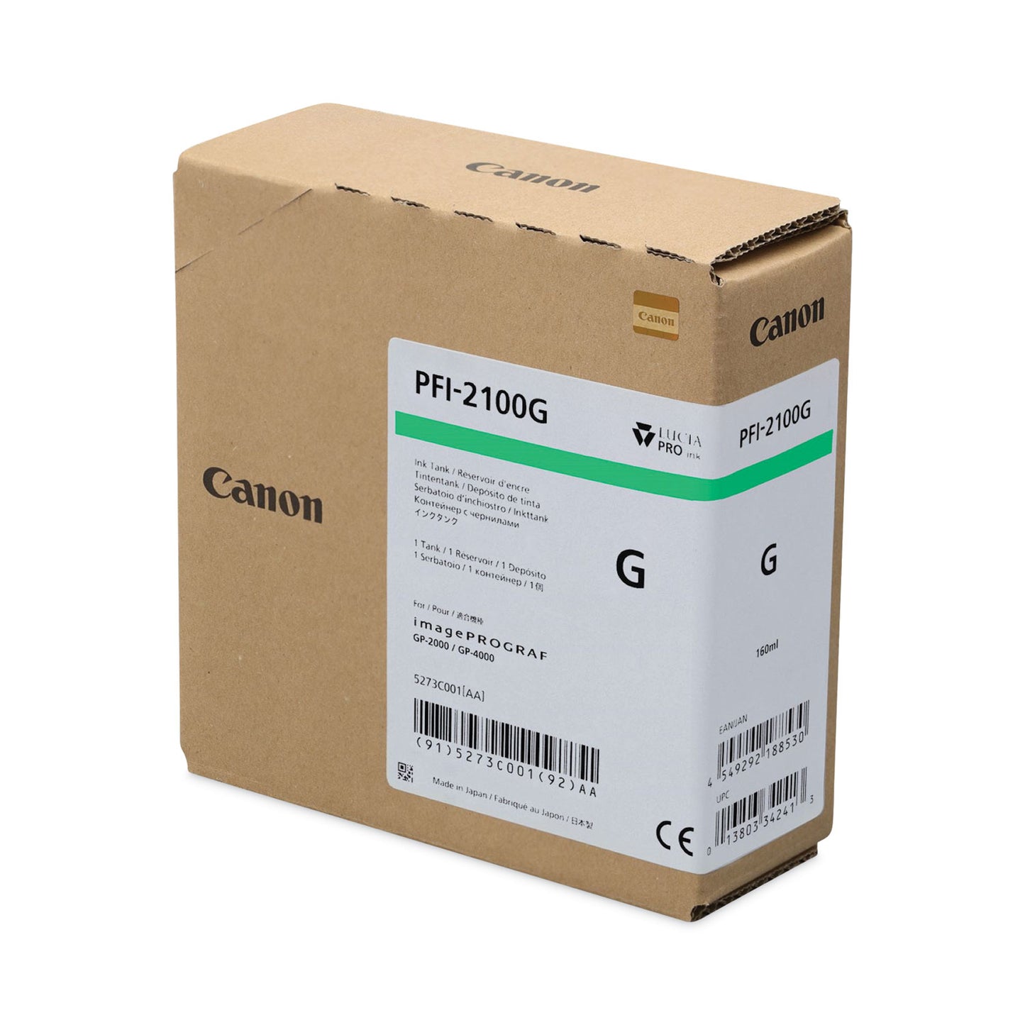 Canon 5273C001AA (PFI-2100) Ink, Green