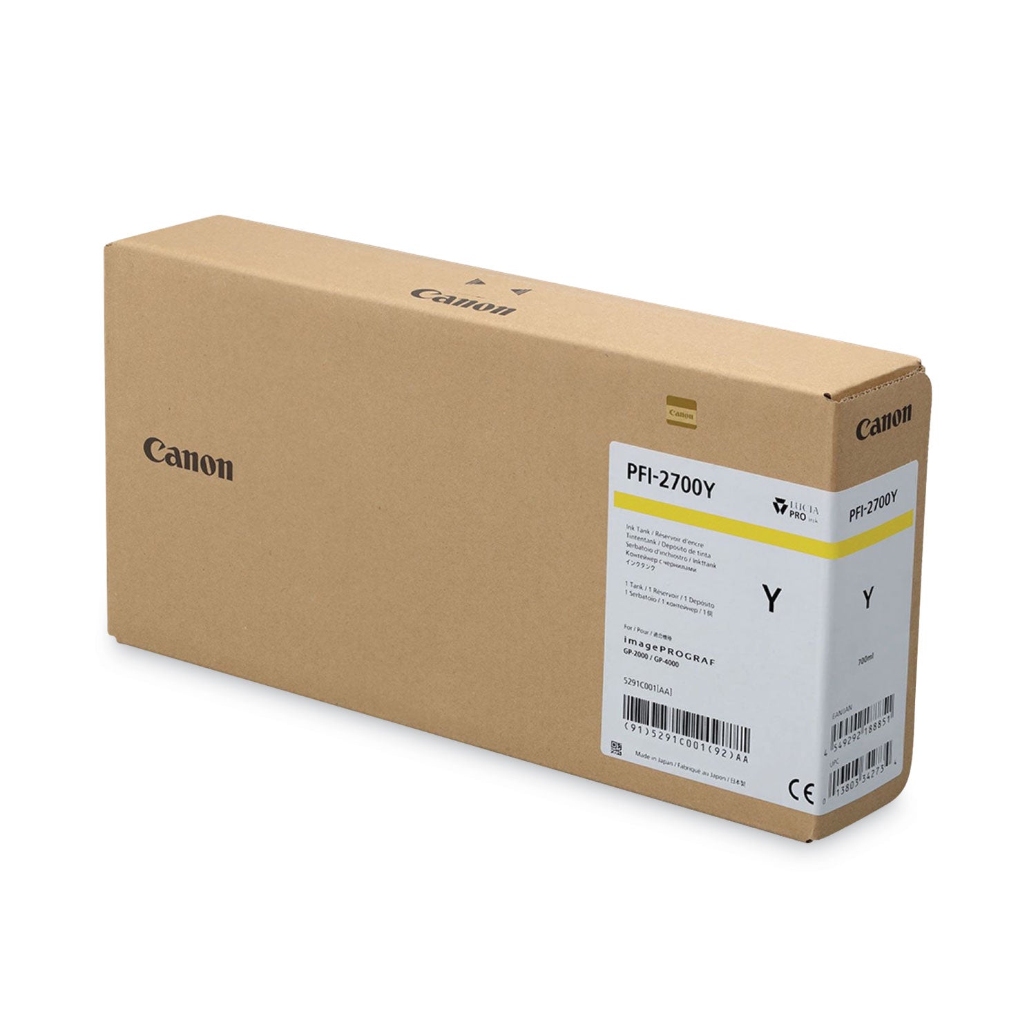 Canon 5291C001AA (PFI-2700) Ink, Yellow