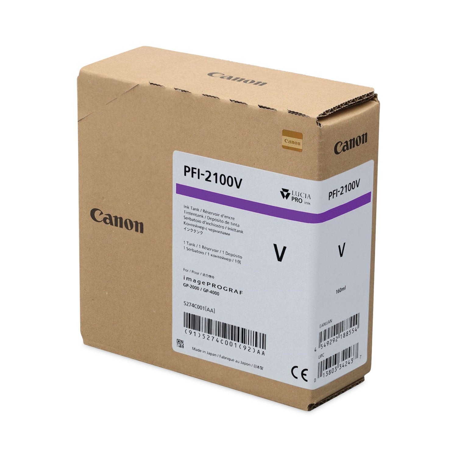 Canon 5274C001AA (PFI-2100) Ink, Violet