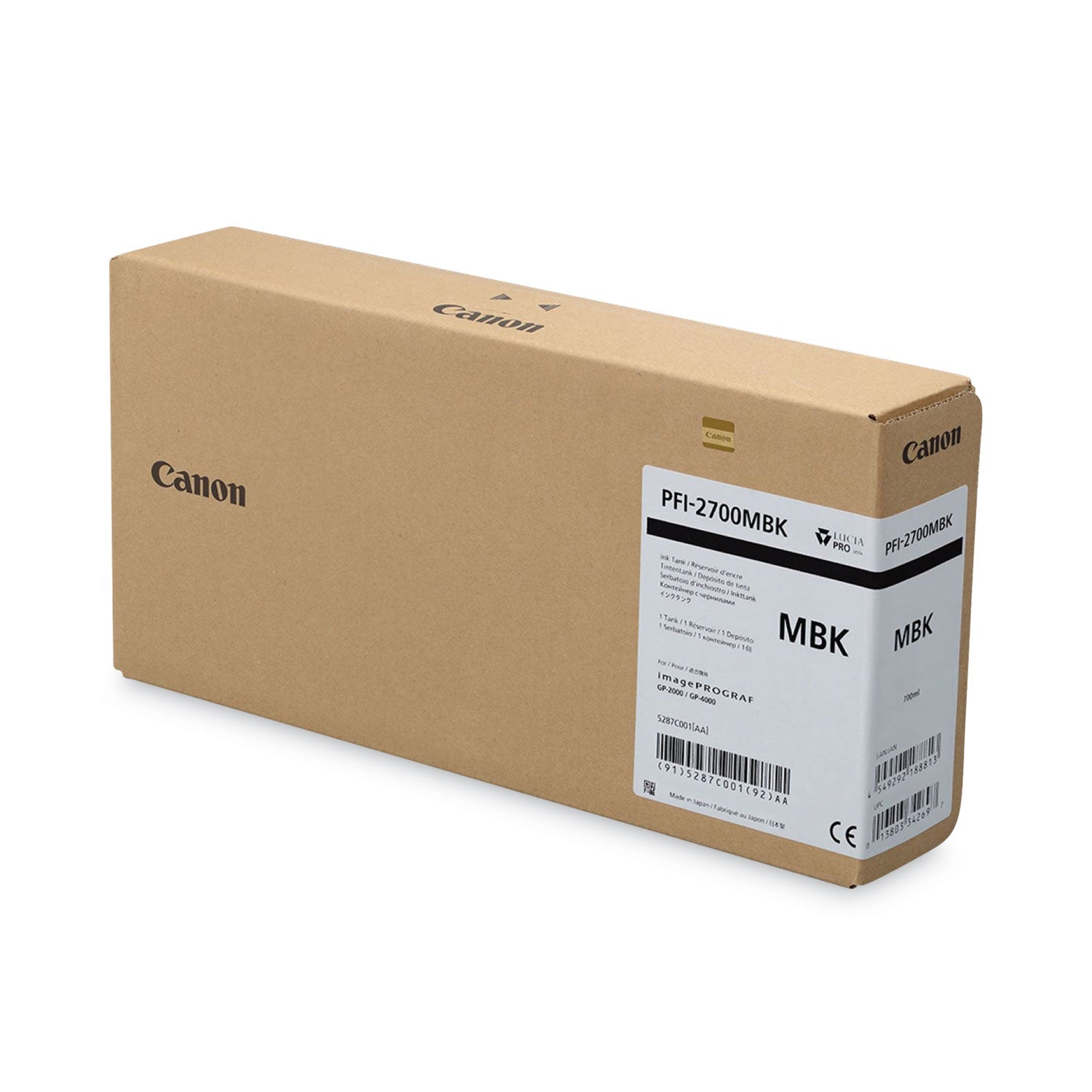 Canon 5287C001AA (PFI-2700) Ink, Matte Black