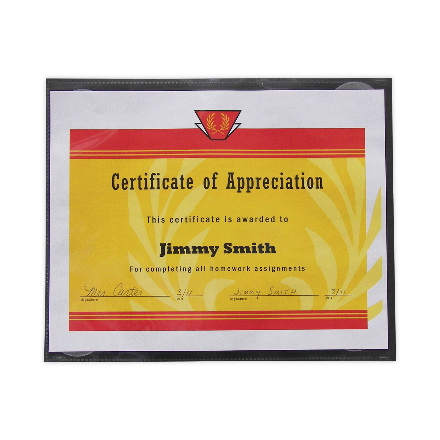 C-Line Cubicle Keepers Hook and Loop-Backed Display, 9.2 x 11.41, Velcro Mount, Clear, 2/Pack (38911)