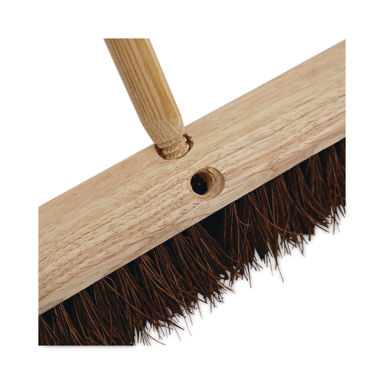 Boardwalk Heavy-Duty Threaded End Lacquered Hardwood Broom Handle, 1.13" dia x 60", Natural (137)