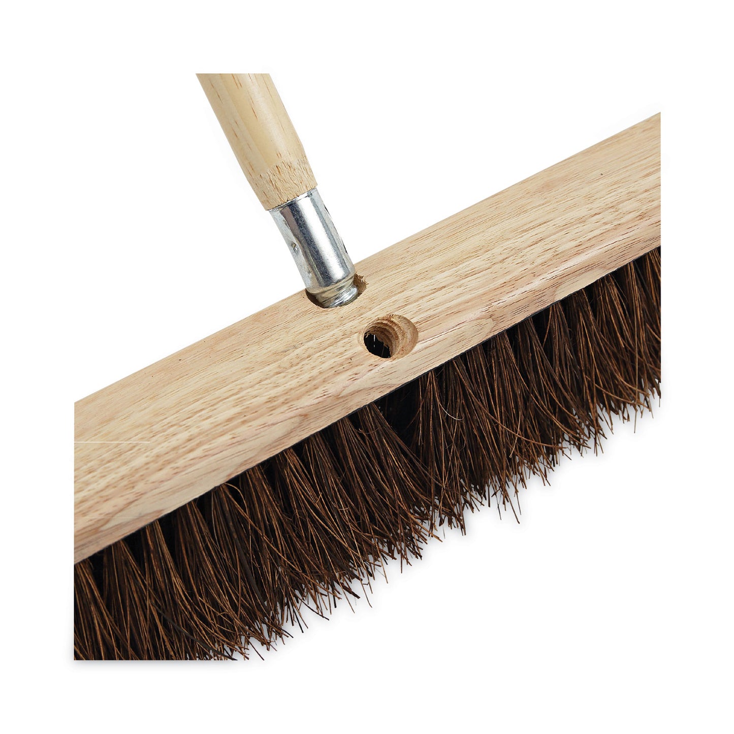 Boardwalk Metal Tip Threaded Hardwood Broom Handle, 1.13" dia x 60", Natural (138)