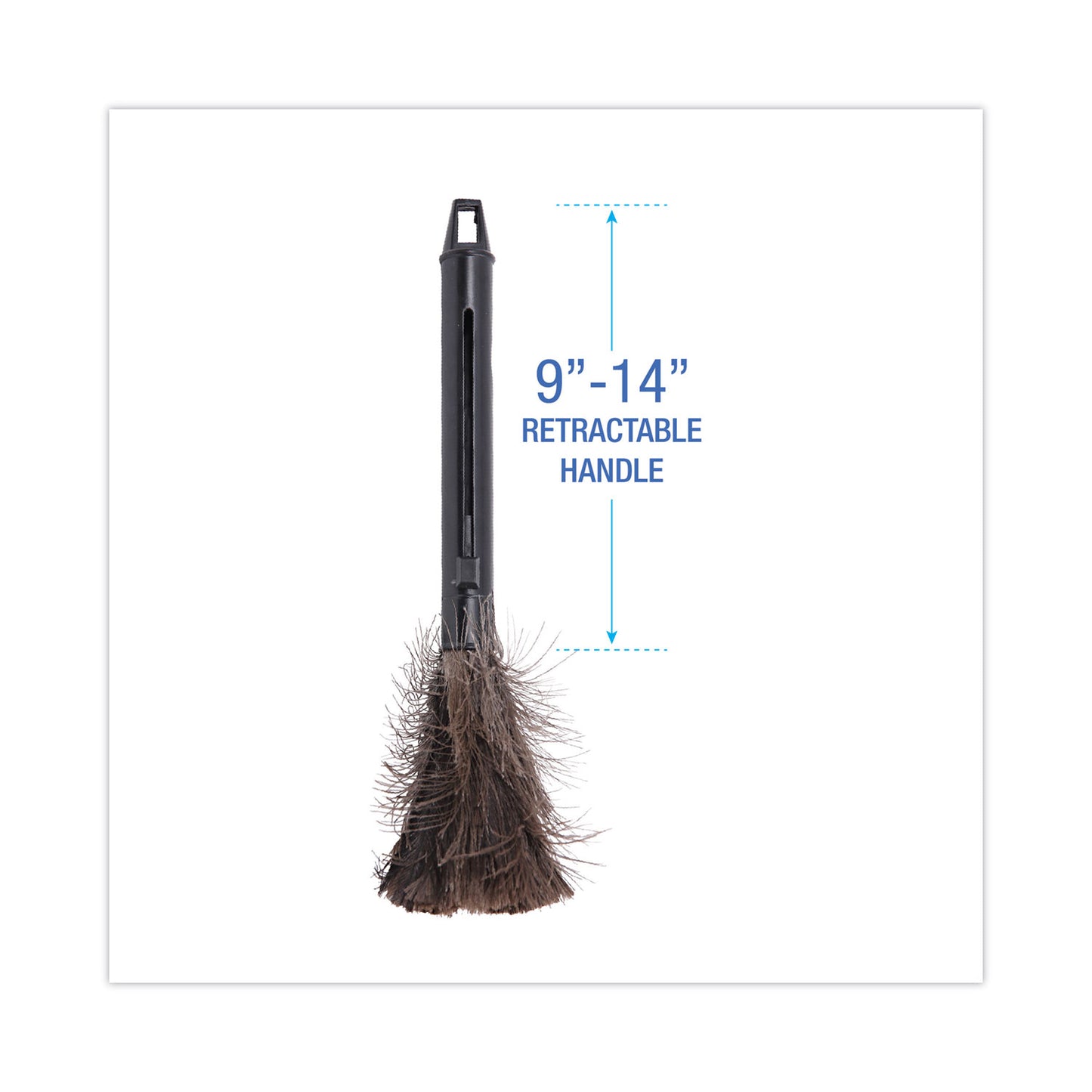 Boardwalk Retractable Feather Duster, 9" to 14" Handle (914FD)