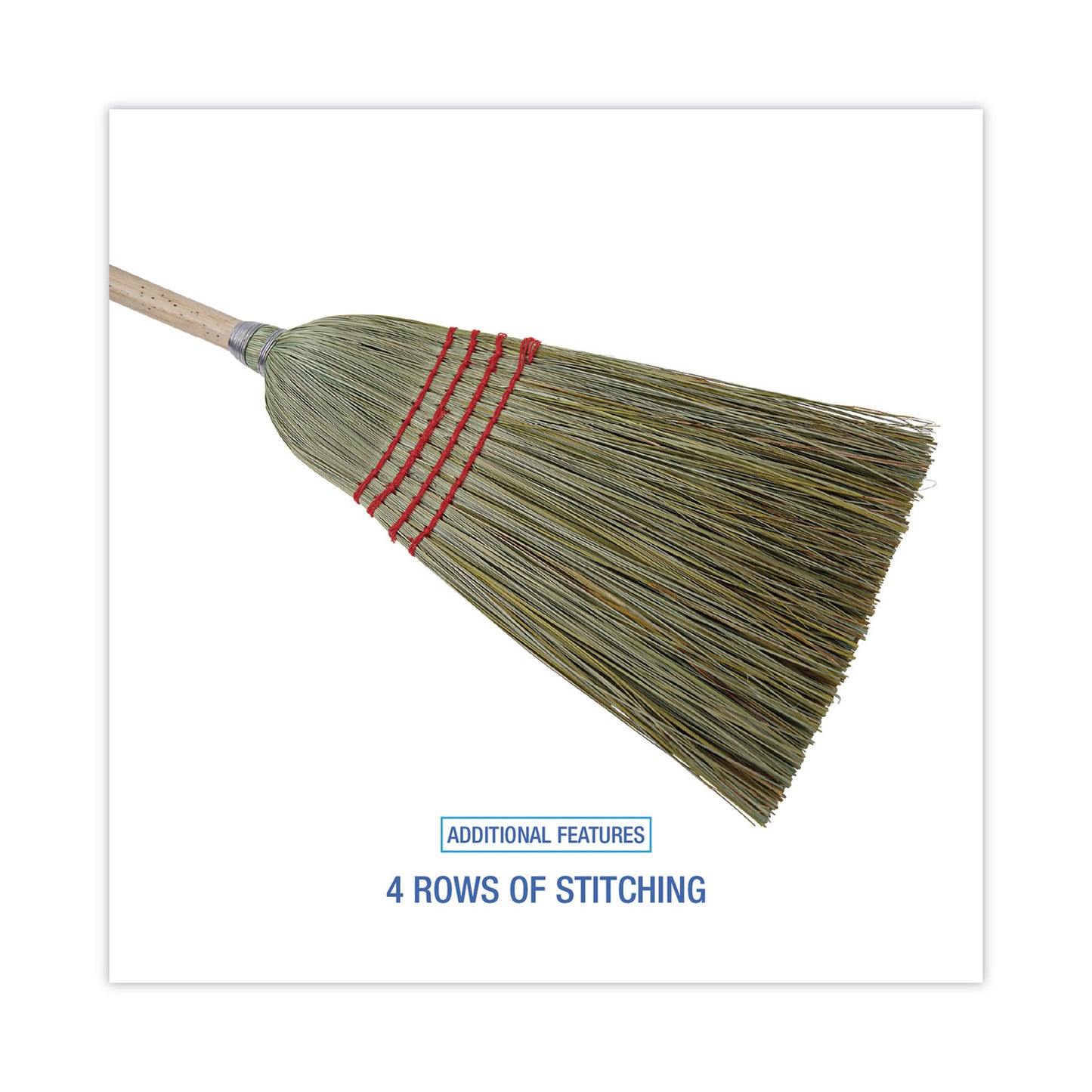 Boardwalk Mixed Fiber Maid Broom, Mixed Fiber Bristles, 55" Overall Length, Natural (920YEA)