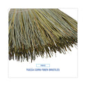 Boardwalk Warehouse Broom, Yucca/Corn Fiber Bristles, 56" Overall Length, Natural (932YEA)