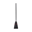 Boardwalk Flag Tipped Poly Lobby Brooms, Flag Tipped Poly Bristles, 38" Overall Length, Natural/Black, 12/Carton (951BP)